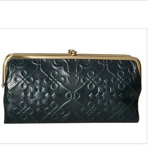 HOBO LAUREN EMBOSSED EVERGREEN Wallet Clutch